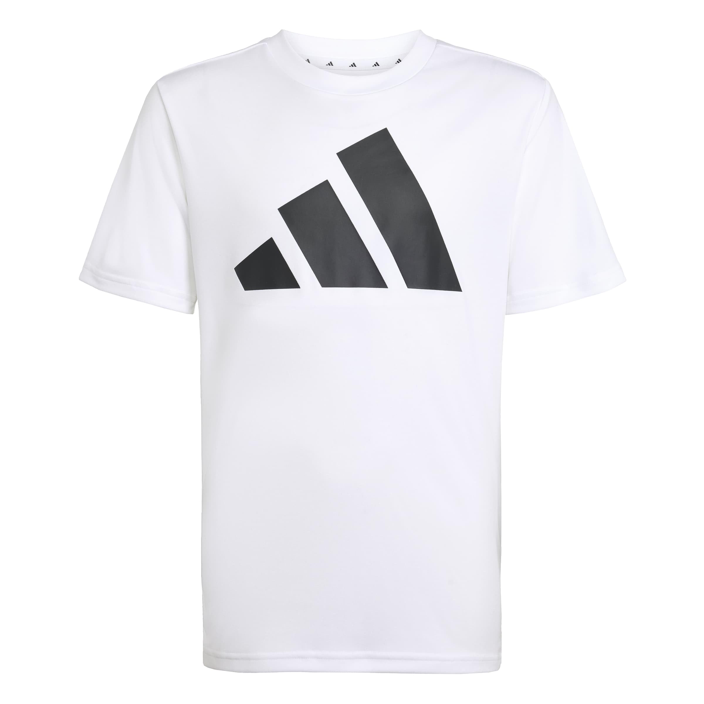adidas Unisex Kids Train Essentials Big Logo Shirt, White/Black, 13-14 Years