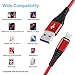 3Pack 6ft Charger Cable CABEPOW for Long 6 Foot iPhone Charger Cord/Data Sync Fast iPhone USB Charging Cable Cord Compatible for iPhone X Case/8/8 Plus/7/7 Plus/6/6s Plus/5s/5,iPad Mini Case(Red)