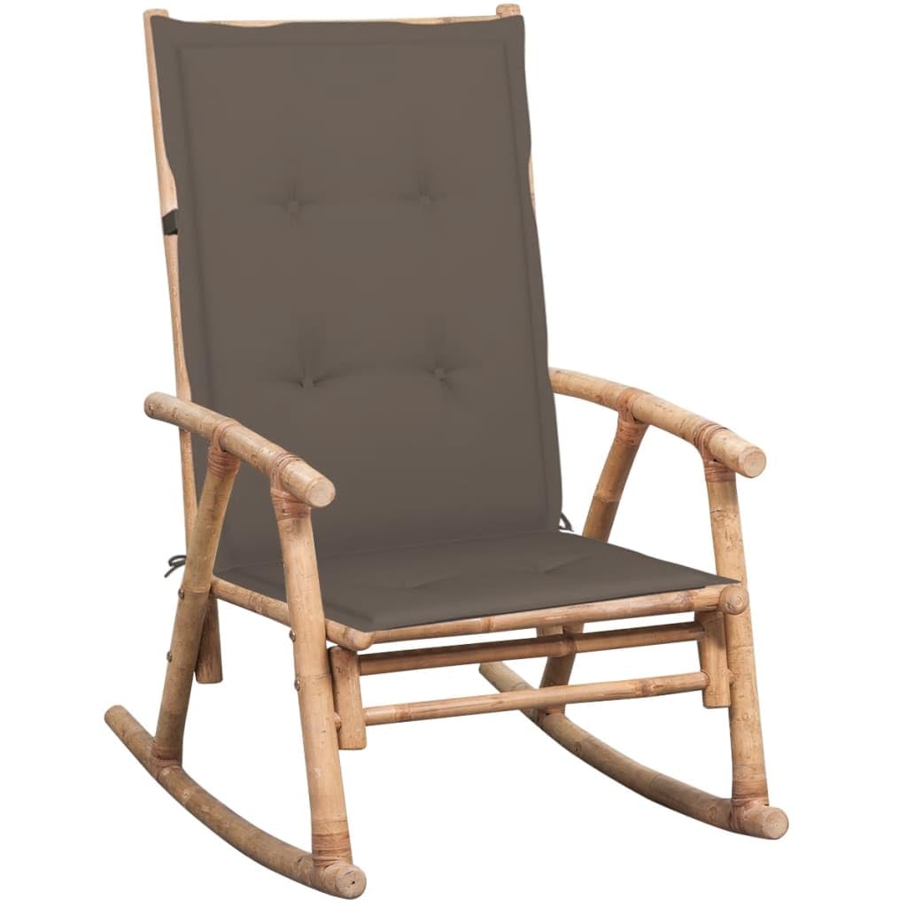 Chaise à bascule en bambou pour soulager le dos avec une assise confortable