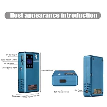 Promate PatrolPack Jump Starter With 16000mAh Battery Pack, 150PSI Air Pump, LCD 1200A/12V Peak Current Built-In TPMS, LED Light, Dual USB Ports, Black | PATROLPACK Buy, Best Price In , Dubai, Abu Dhabi, Sharjah