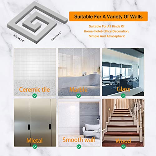 100 Pieces Removable Acrylic Mirror Setting, Mirror Tiles Wall Sticker Decal,Mirror Wall Stickers For Home Living Room Bedroom Decor,Room Decor Aesthetic(Silver) #TOP4