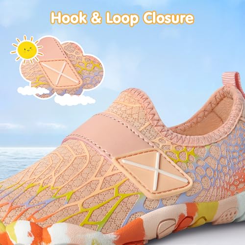 Image of ATHMILE Kids Water Shoes Boys Girls Water Shoes Quick Dry Barefoot Beach Sports Swim Pool Summer Shoes(Little Kid /Big Kid)