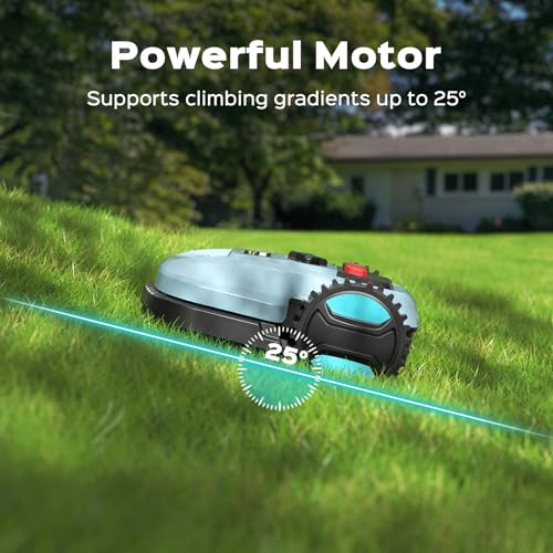 Robotic Lawn Mower with App Control – Adjustable Cutting Height, Auto-Charging, Obstacle Detection & Smart Scheduling – Ideal for Lawns up to 1/8 Acre - Image 6