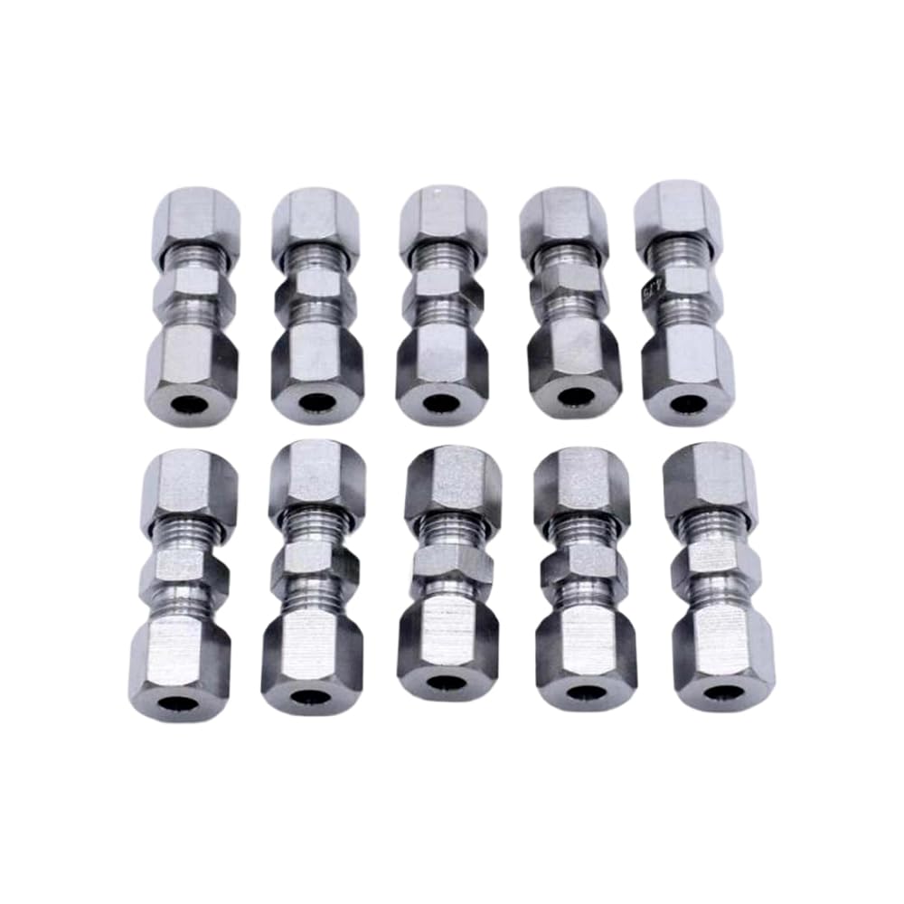Cloudburstvoltix One Color Brake Line Fittings 3/16 Inch Adapter Compression Union For 4.75Mm Brake