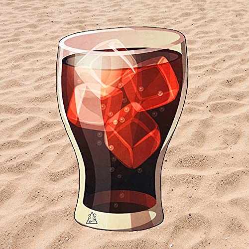 Serviette de Plage Microfibre Boisson Cola Soda. Conception Drôle Cover