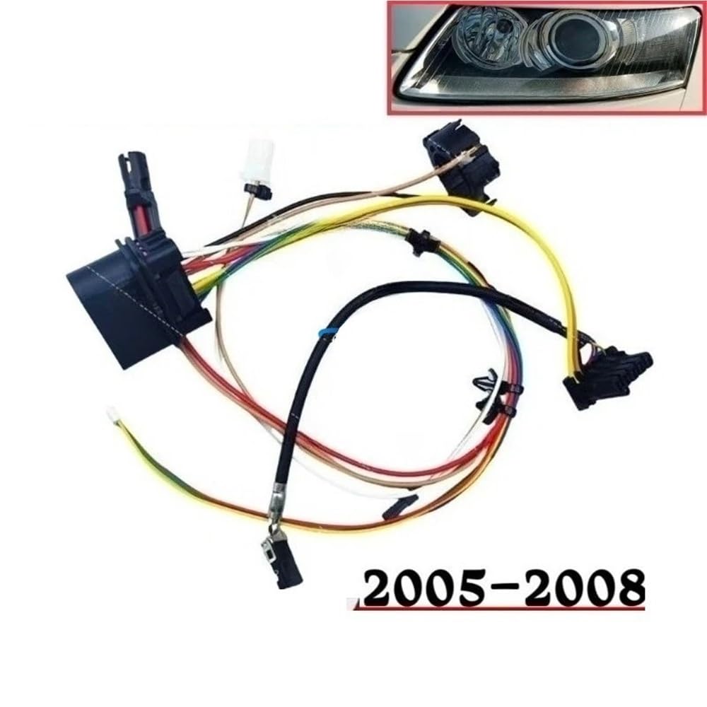Connecteur faisceau Compatible avec A6 C6 2005 2006 2007 2008 2009 2010 2011 2012, faisceau de câbles interne, jeu de fils de Circuit de phare(05-08 No AFS)