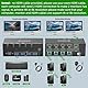 KVM Switch 4 Computer 2 Monitore, KCEVE 8K@60Hz, 4K@144 Hz USB 3.0 HDMI KVM-Umschalter mit EDID-Emulator für 4PC Share Maus Tastatur und Monitor, stabiler Chip, hohe Kompatibilität