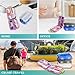 Pill Organizer with Medicine Labels Travel Daily Pill Container Mini Medication Organizer Storage Pill Organizer Travel Essentials Pill Case 7 Day (Pink & 161 Lables)