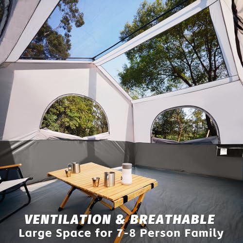 Instant Pop Up Camping Tent 8-Person
