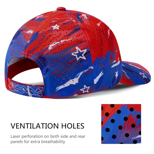 Image of UPF 50+ Performance Water Resistant Baseball Cap Lightweight Breathable Hat Golf Running Boat Hiking for Men Women