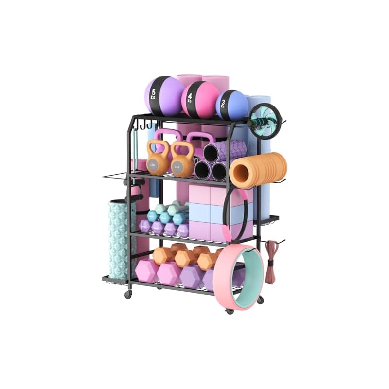 Lifewit Yoga Mat Holder, Home Gym Storage For Yoga Equipments,Fitness Equipments Organizer