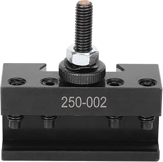 CNC Lathe Tool Holder, Quick Changing with Locking Mechanism, Precision Tool Post, High Carbon Steel Construction for Automotive Manufacturing, Military Equipment, Turning and