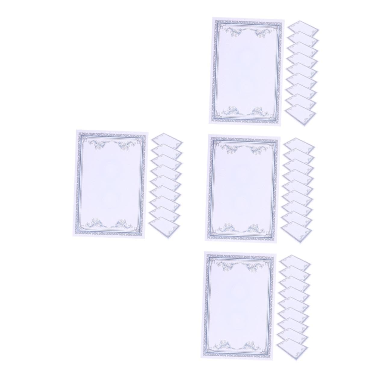 200 Piezas Papel Azul Grueso para Diplomas Impresión Fácil para Reconocimientos Escolares y Corporativos