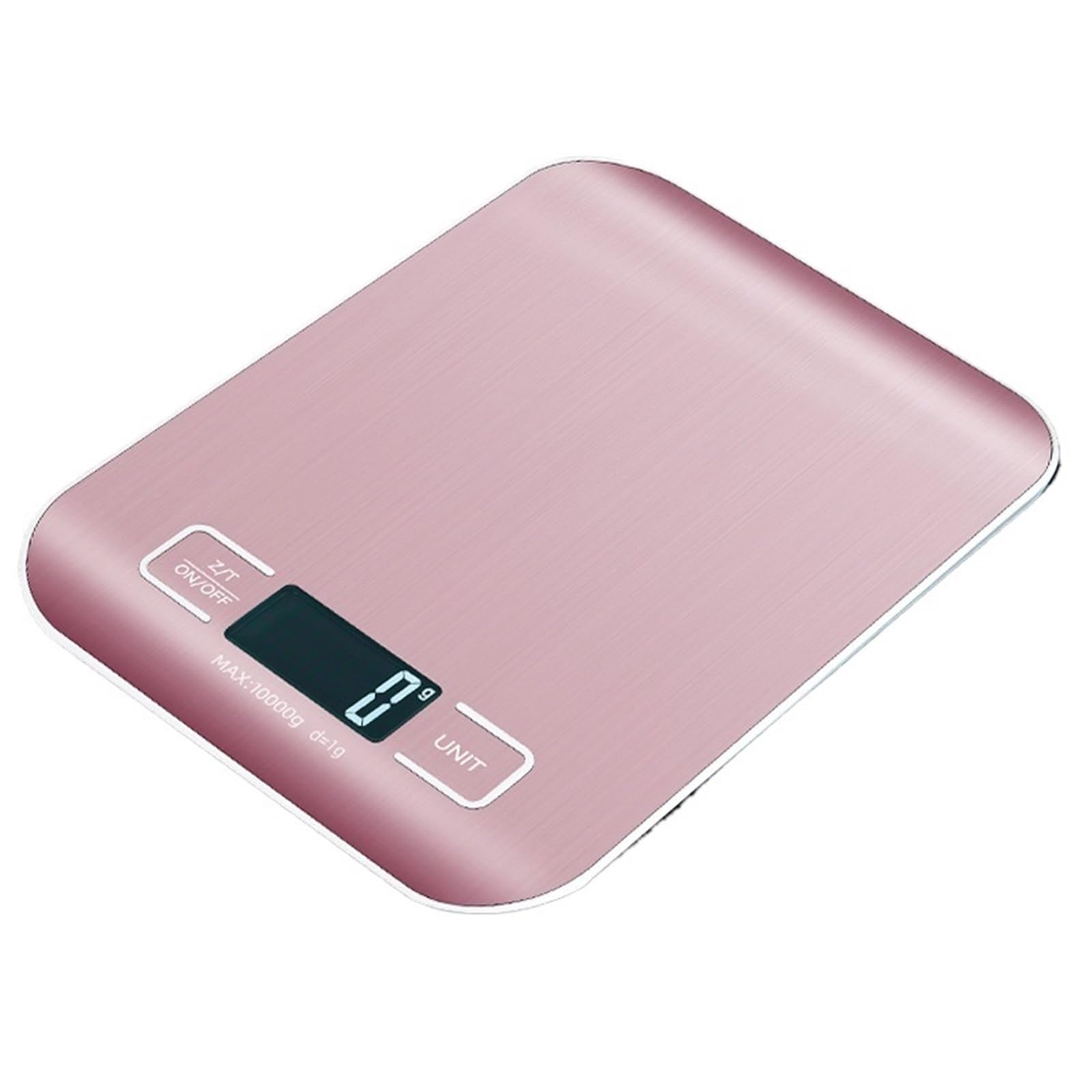 Cyfrowa waga kuchenna 5 kg/10 kg, elektroniczna waga ze stali nierdzewnej (A2 10 kg-Battery)