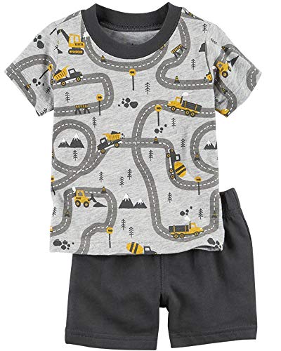 Bumeex Toddler Boys Cotton Clothing Sets Short Sleeve Tee and Shorts