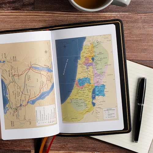 Image of NASB Single-Column Personal Size Bible, Holman Handcrafted Collection, Black Premium Goatskin, Black Letter, Presentation Page, Full-Color Maps, Easy-to-Read Bible Serif Type