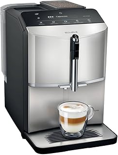 Machine a café SIEMENS – EQ300 S300 – 5 boissons, bac a grains 250g, réservoir d’eau 1.4L, Bandeau sensitif avec ecran LCD