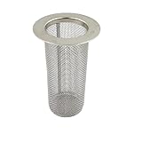 Stainless Steel Wire Mesh Filter Mesh Screen Strainer Barrel Flange Basket Filter Various Size (3.3x10cm(1mm))