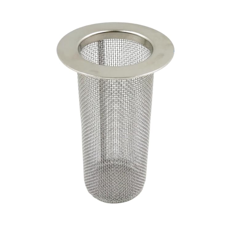 Stainless Steel Wire Mesh Filter Mesh Screen Strainer Barrel Flange Basket Filter Various Size (9x15cm(1mm))