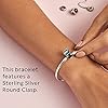 PANDORA-Jewelry-Bangle-Charm-Sterling-Silver-Bracelet Pandora Moments Sterling Silver Ball Clasp Bangle for Women - Compatible Moments Charms - Bangle Charm Bracelet - Gift for Her - 7.5"