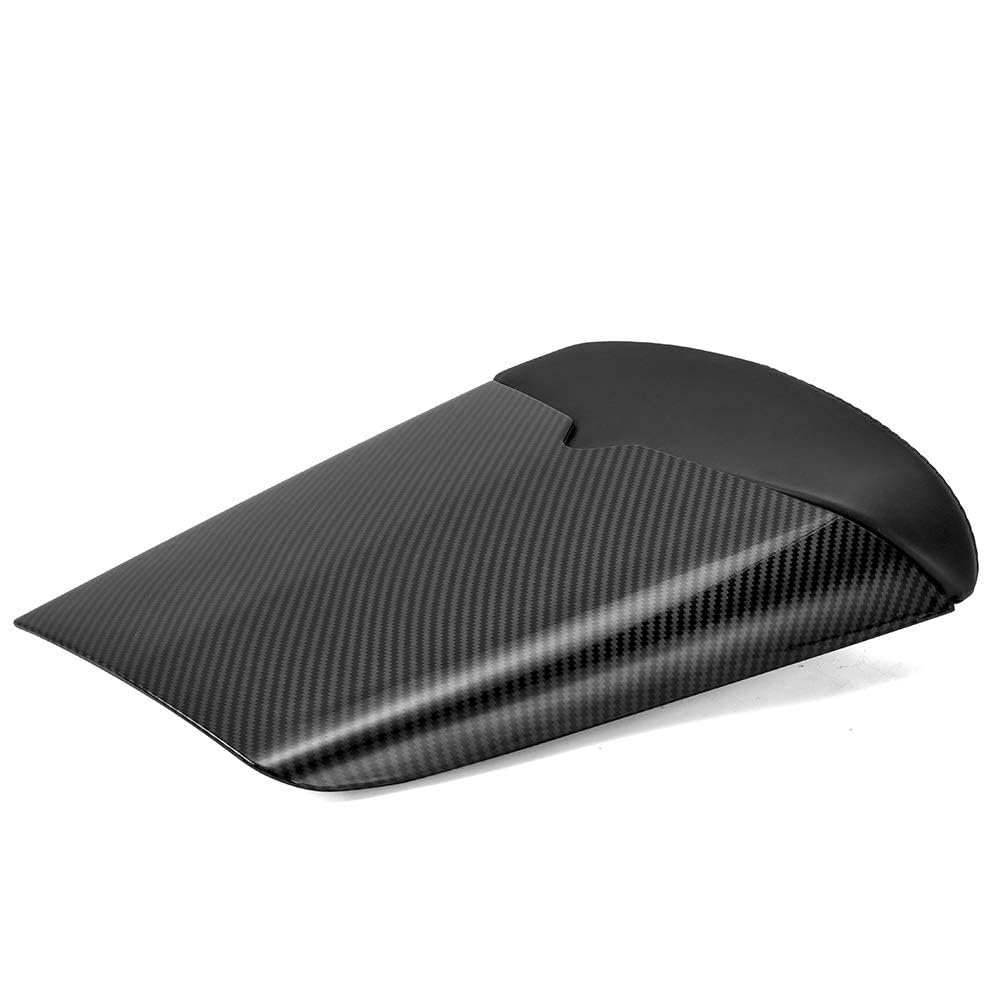 Capot de selle de passager arrière de moto Carénage en ABS dur Couverture de queue Section de carénage Bosse de selle solo Compatible avec T-riumph Daytona 675 2009 2020 2011 2012 (Look Carbone)