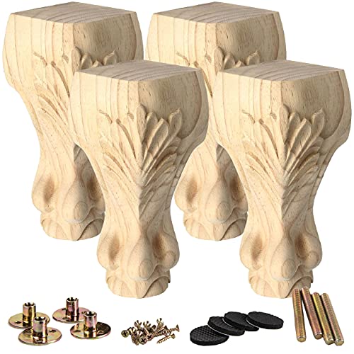 La Vane 6 inch / 15cm Wooden Furniture Legs