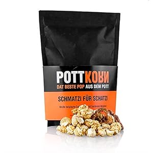 Pottkorn – Schmatzi für Schatzi, Popcorn mit weißer Schokolade, Brezel, 80g