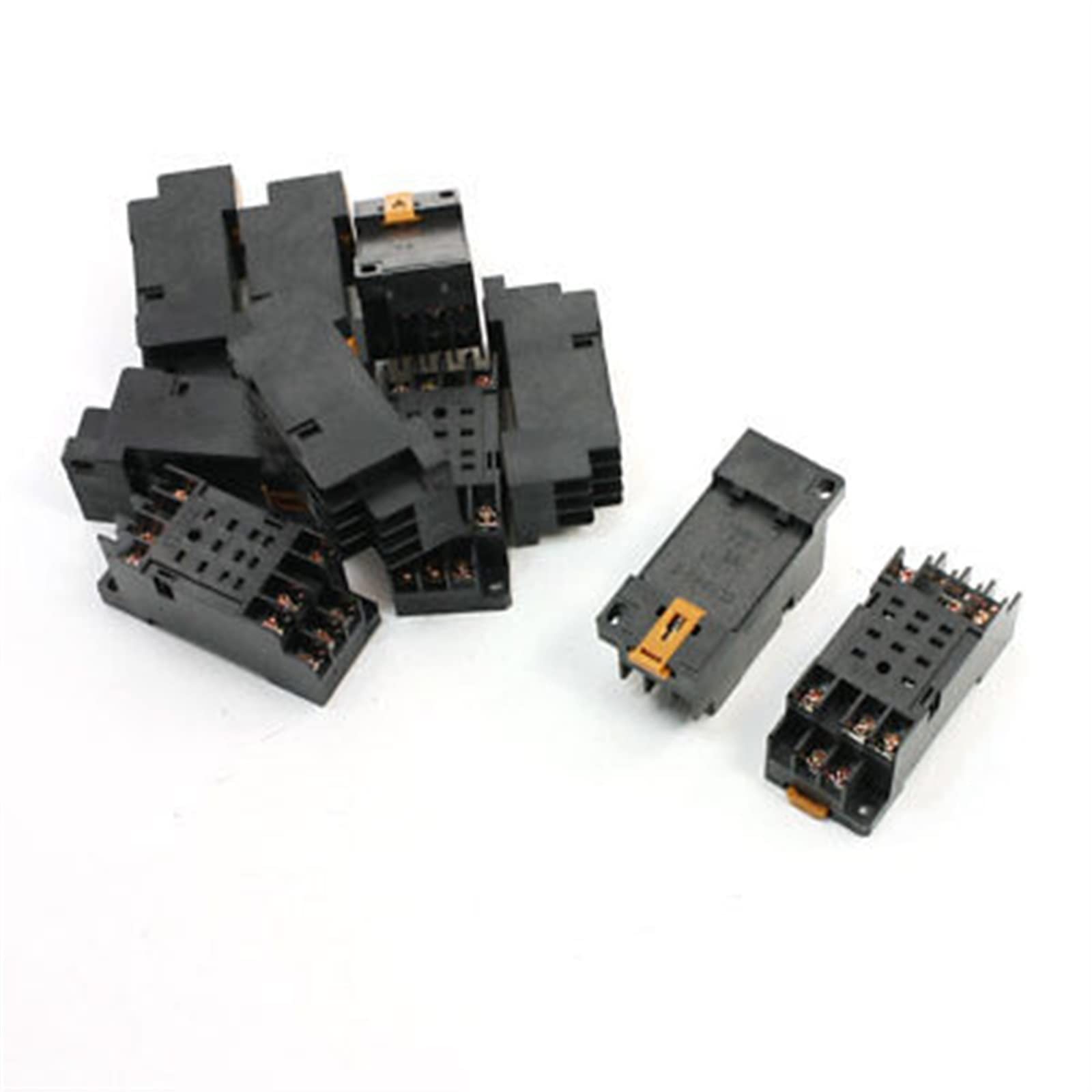 GJZIFGFWQ PYF11A Relay Socket DIN Rail Mount 11Pin 50pcs for MY3NJ HH53P
