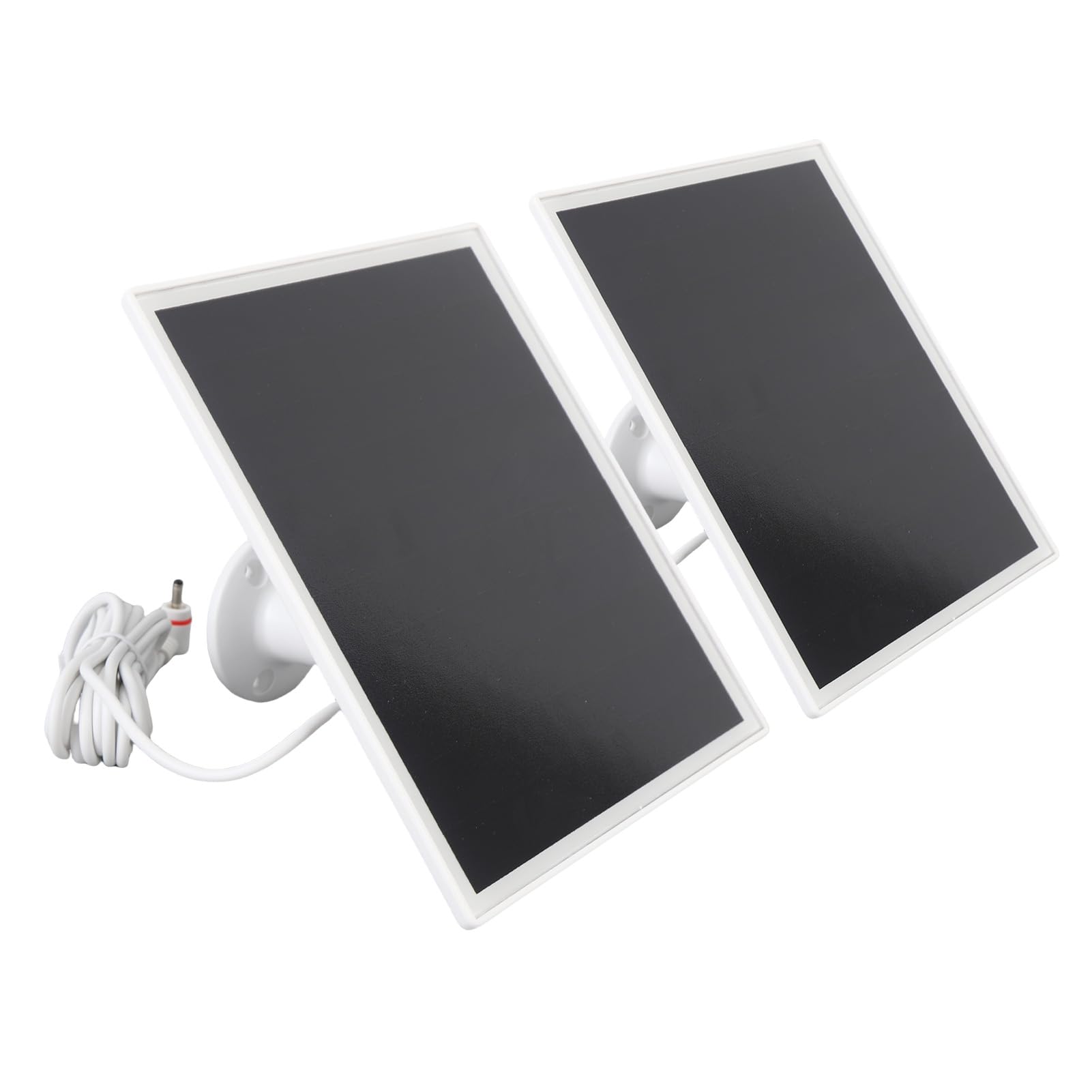 Generic Pannello Solare per Telecamera di Sicurezza Caricatore Monocristallino da 6 W per Uso Esterno Design Resistente Alla Pioggia 2 Pezzi