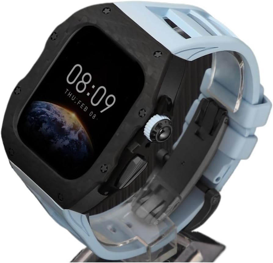 Amazon.co.jp: For Apple Watch Series 10 46mm 42mm 用高級カーボン 