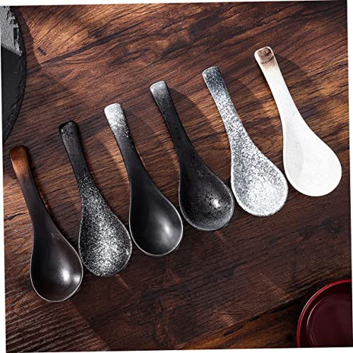Cuillères à soupe japonaises multifonctions en céramique pour assaisonnements - 7