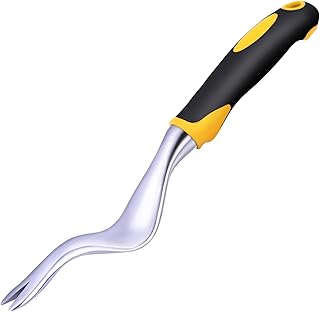 Hand Weeder Tool Garden Weeding Tools, Dandelion Remover Tool Gardening Tools, Manual Weed Puller Fast and Labor-Saving Puller Weeding Tools for Garden Lawn Yard (Yellow)