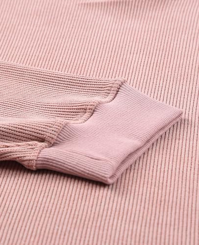 SELINK Womens Crewneck Oversized Corduroy Corded Sweatshirt Long Sleeve Casual Pullover Tops - Image 7