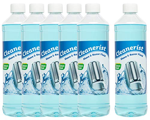 6 x 1 liter Cleanerist scheerkopreiniger om bij te vullen, geschikt voor scheerapparaten van Braun Clean & Renew Synchro Activator en Pulsonic Series 3/5/7/9