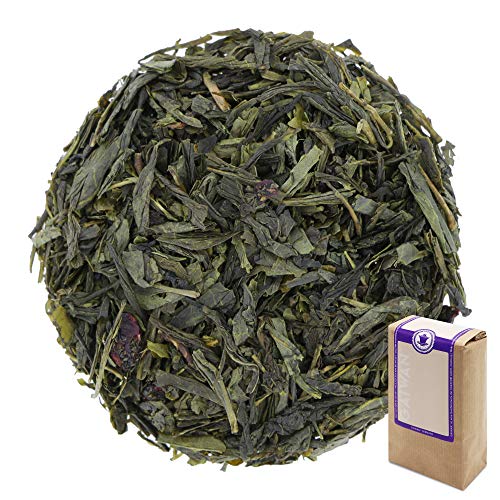Núm. 1106: Té verde "Cerezo Japones" - hojas sueltas - 250 g - GAIWAN® GERMANY - té verde de China, cerezas liofilizados