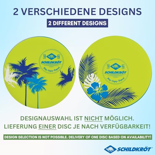Schildkröt Disc Beach – Wurfscheibe aus festem Schaumstoff mit Neoprenüberzug – Ø 23cm – Stabile Flugeigenschaften – geringes Gewicht – Salzwasserfest – Für Strand & Garten