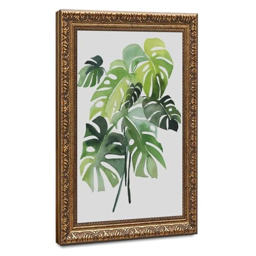 Toile Philodendron déco pour créer un bureau zen à la maison