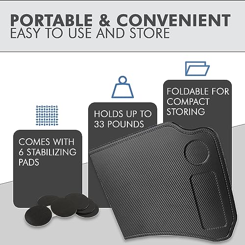 CYBERDESK: Portable Car Table for Tesla Model 3 X Y - Workstation Desk, Dining Tray, Laptop Holder for Remote Work, Eating, Travel, and Business - Easy Installation, Sturdy Design (Large) by Reloot - Image 6