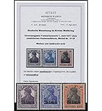 Nr. 1F - 3F postfrisch Goldhahn Deutsche Besetzung Rumänien Nr. 1F-3F postfrisch ** mit Fotoattest Briefmarken für Sammler