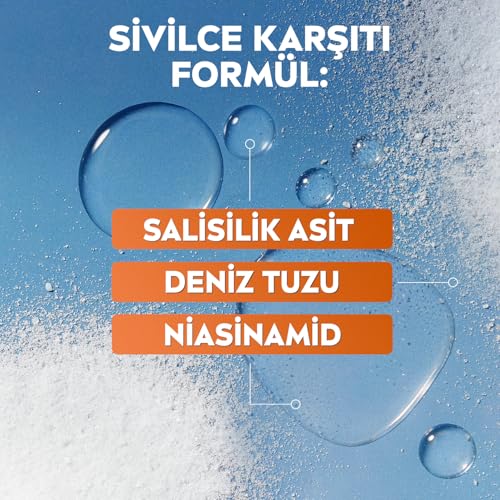 NIVEA Derma Skin Clear Sivilce Karşıtı Yüz Temizleyici Peeling 150ml, Gözenek Arındırıcı,Siyah Nokta