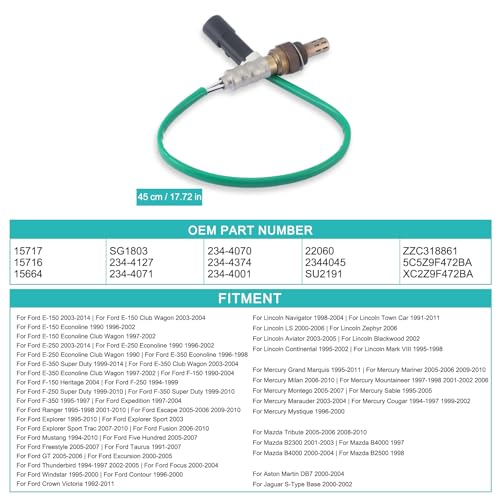 Sensor de Oxígeno AULINK 2 Pcs para Ford y Otros miniatura 5