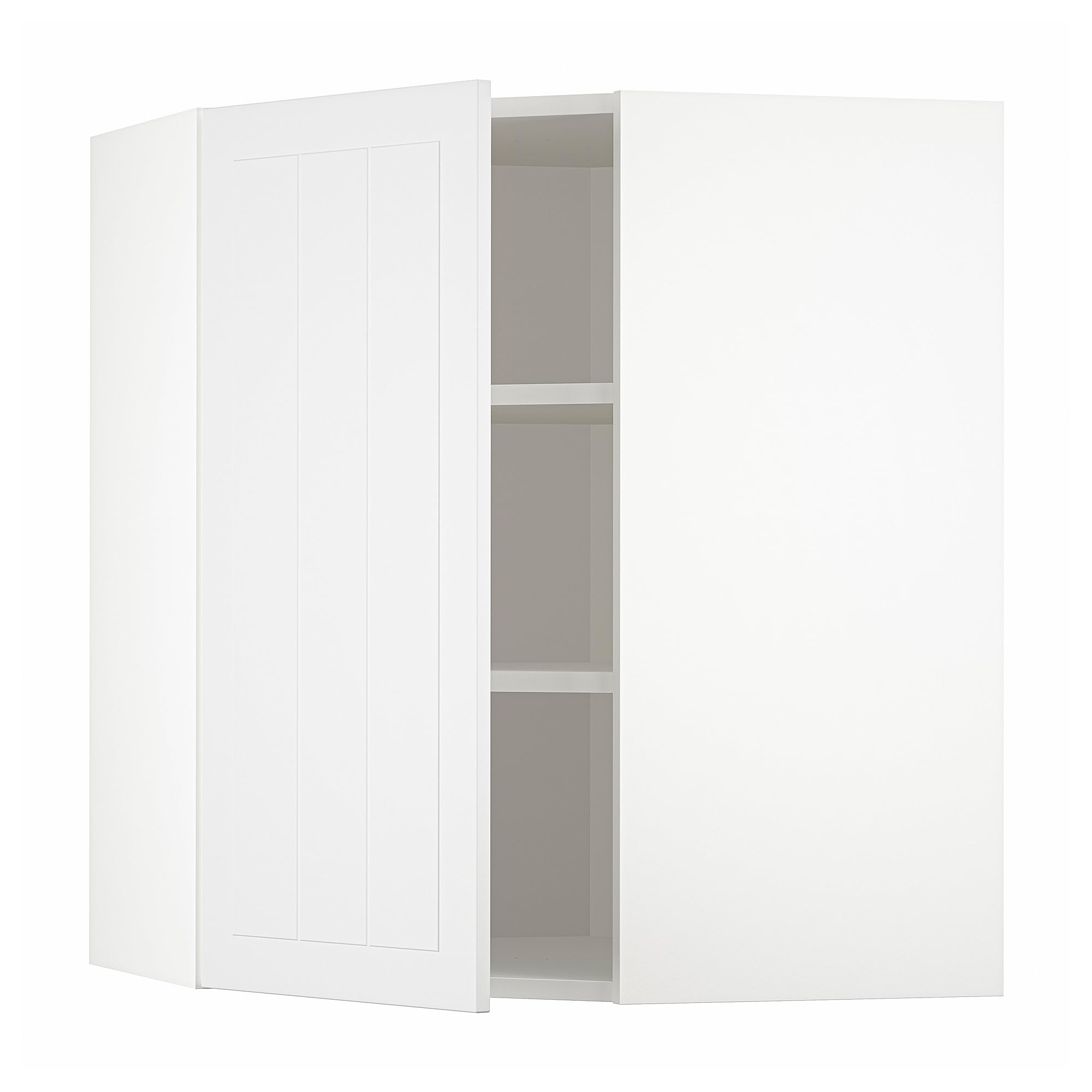 METOD meuble d'angle mural blanc Stensund pour ranger toute votre vaisselle