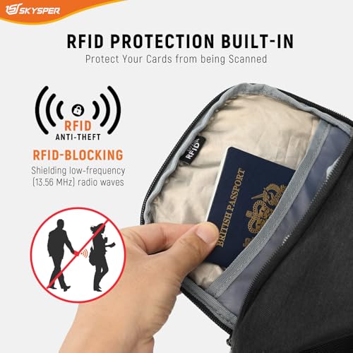 Bolso cruzado antirrobo SKYSPER ligero para senderismo miniatura 3