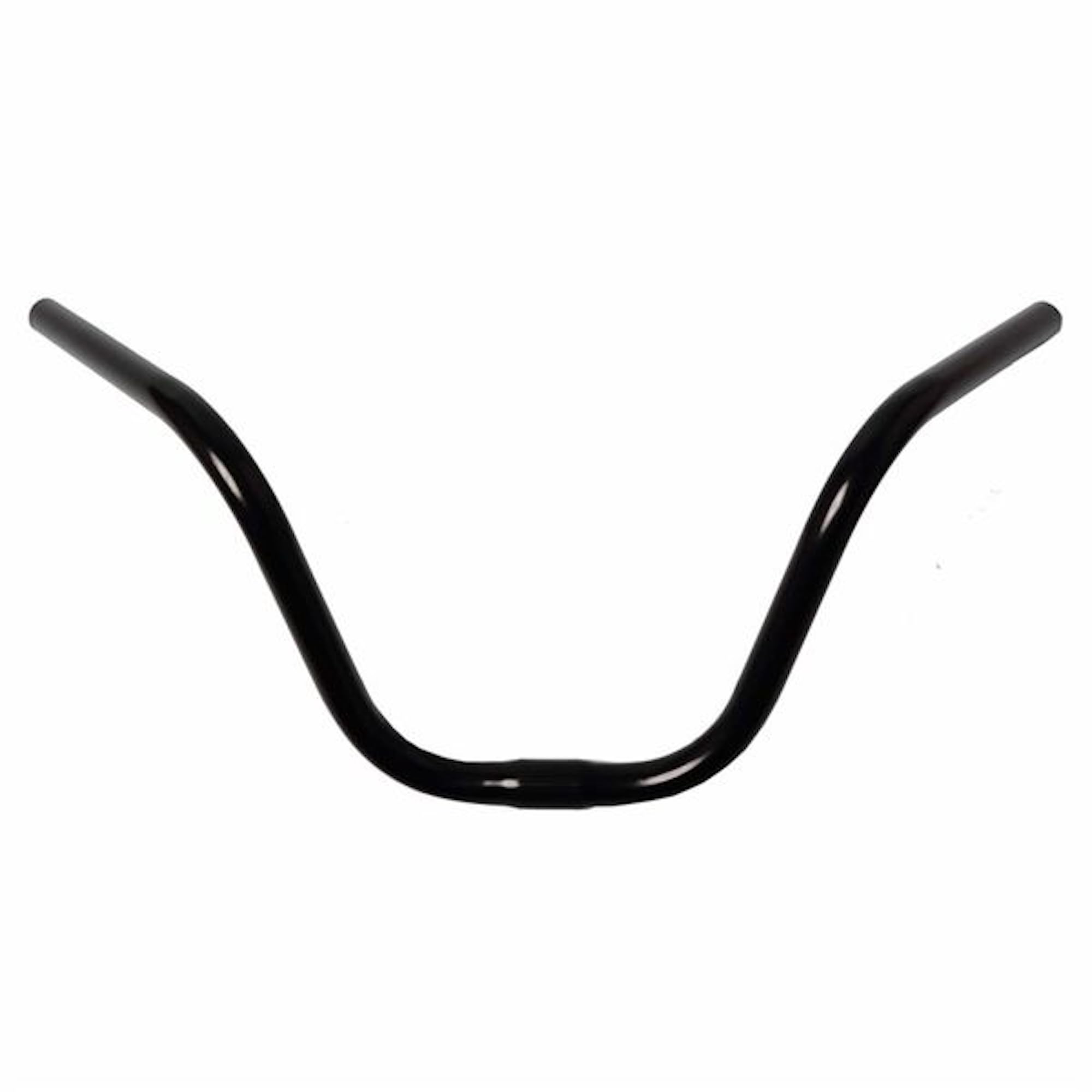 Amazon | YBS(ワイビーエス)大アップハンドルバー 鉄製 黒 深さ：22cm