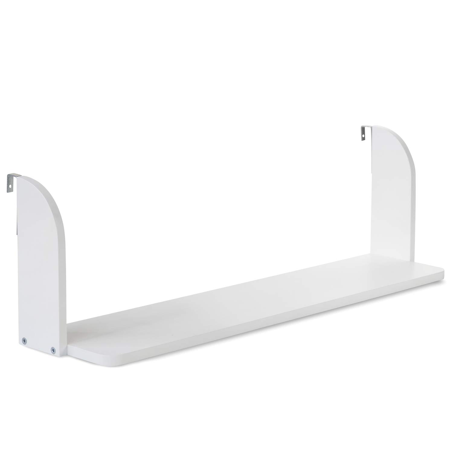 Homestyle4u 1906 Einhängeregal Hochbett Weiss Holz | Hängeregal für Kinderbett, 1 Ablage