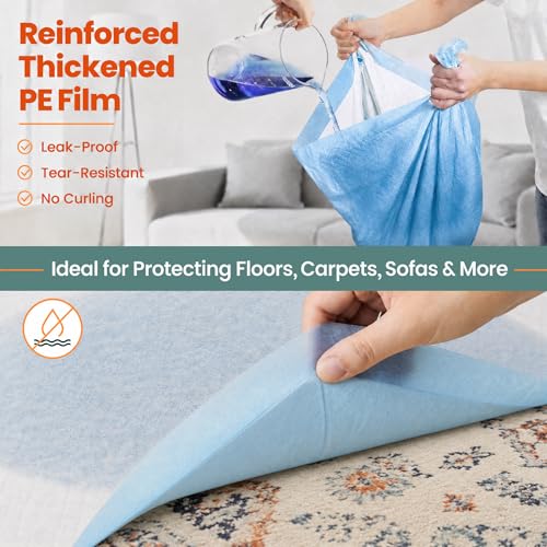 Image of Gimars XXXL 31X47 inch 40 Count 1200ML Super Absorbent Thicken 6-Layer Ultra Large Dog Pee Pads - Leak-Proof Odor-Control Quick-Dry Training Pads for Large Senior Dogs, Puppies, Cats & Pets