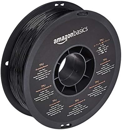 1 kg spool of black 3D printer filament with diameter of 1.75 mm (+/- 0.05 mm)