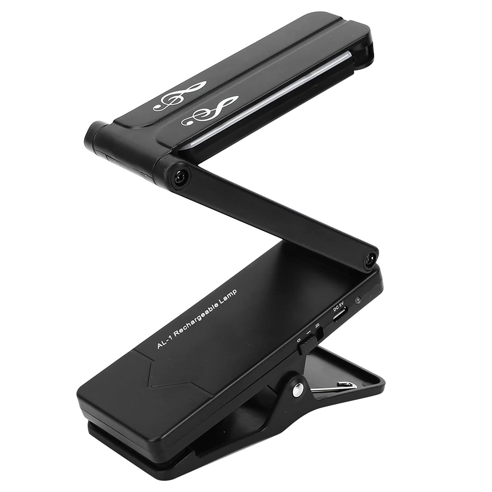 Rechargeable Music Stand Light, Desk Reading Lamp with Two Brightness Modes, 1200 mA Battery for Piano Light