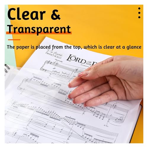 Classeur à musique A4 à spirales : rangement de partitions et documents