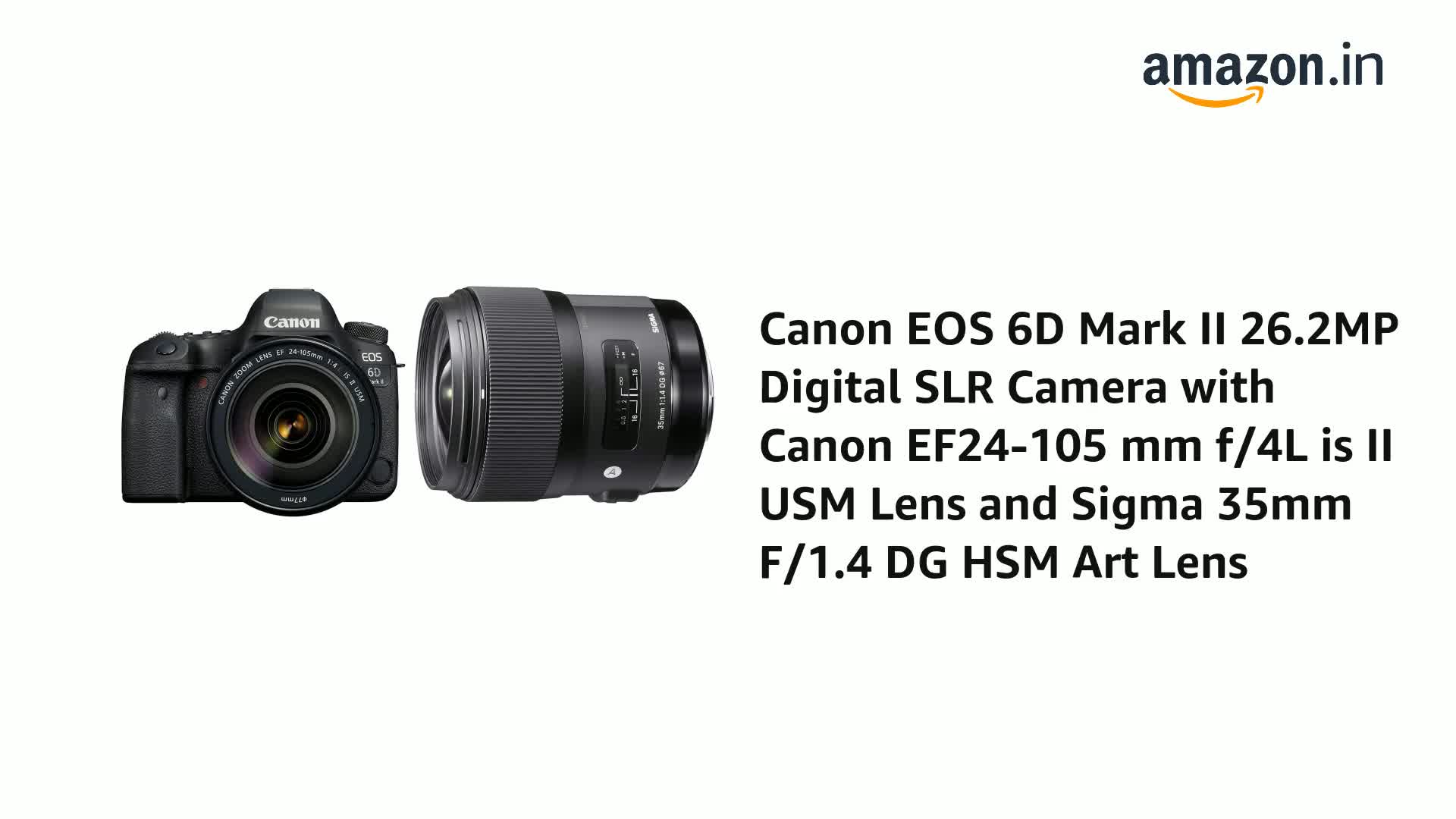 Buy Canon EOS 6D Mark II 26.2MP Digital SLR Camera with Canon EF24